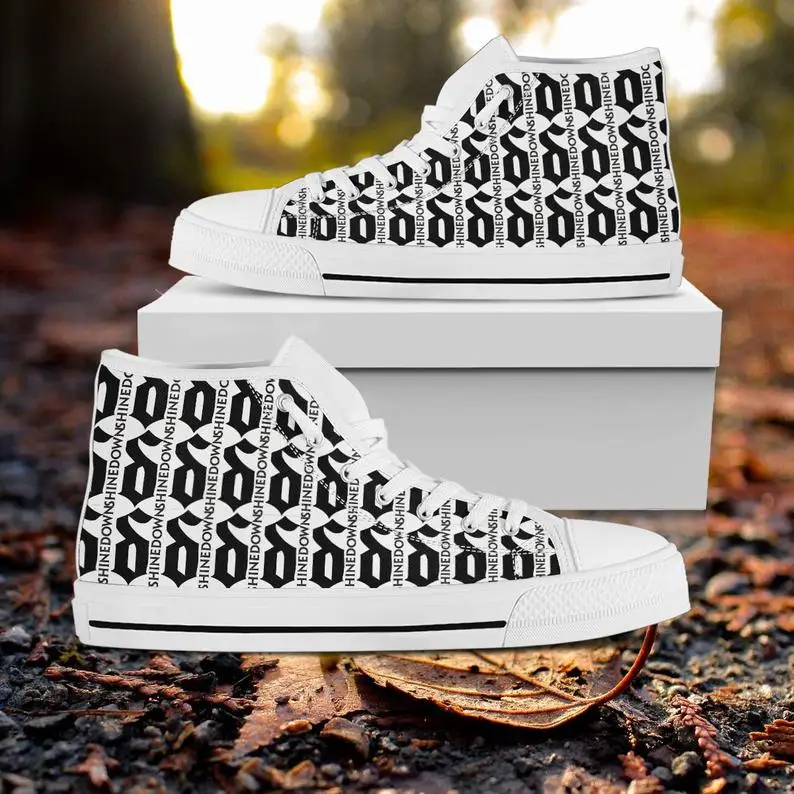 

Shinedown Hi Tops, Mens Womens Designer Leisure Sneakers Men Casual Canvas Shoes