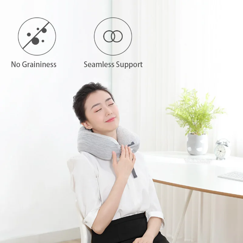 Xiaomi Mijia 8H U u-образная Подушка под шею многоцелевой двухслойная ткань Освежающая дышащая портативная Подушечка для путешествий