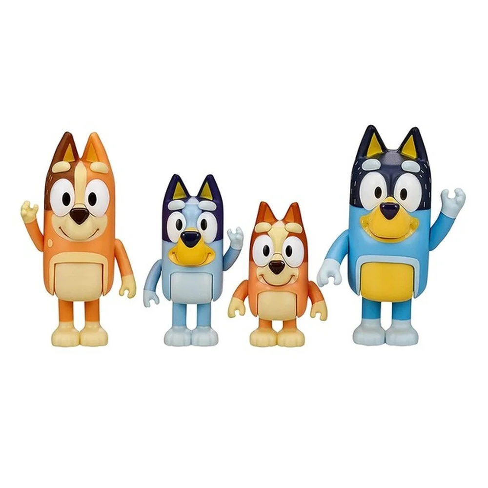 4 шт. детские фигурки героев мультфильма Bluey | Игрушки и хобби