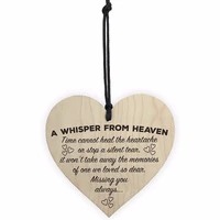 a whisper from heaven heart shaped wood crafts novelty special use christmas home diy decorations small pendant accessories