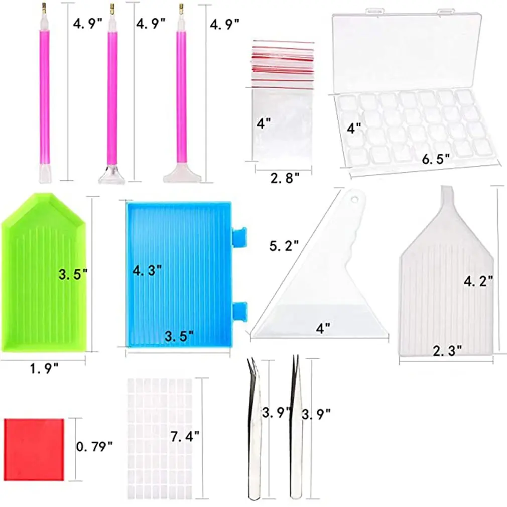 

96pcs Set DIY Handmade 5D Diamond Painting Tools Set Diamond Stitch Pen DIY Accessories Diamond Cross Stitch Art Kits