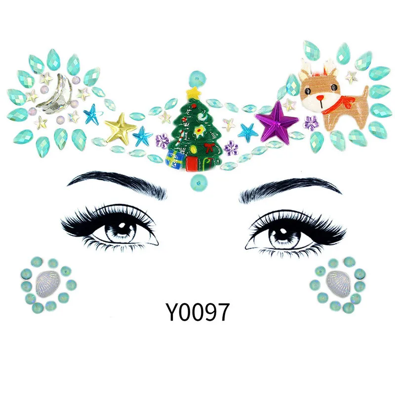 DIY акриловая наклейка на грудь для бровей защита окружающей среды Кристальный