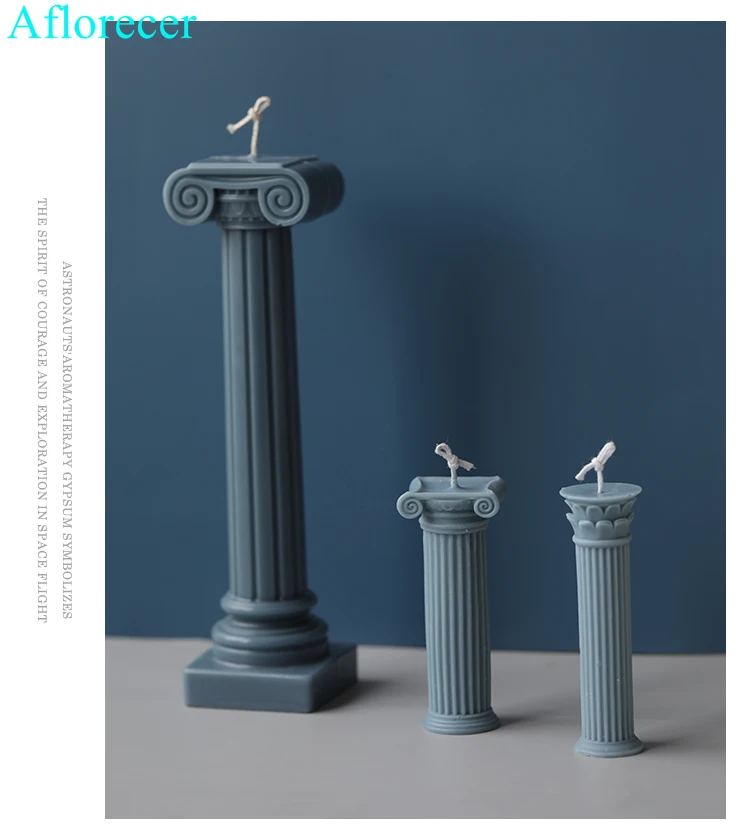 

Mini Roman column Candle Mold DIY Candles Mould Soy wax Candles mold Aromatherapy Plaster Handmade Candle Home Decoration