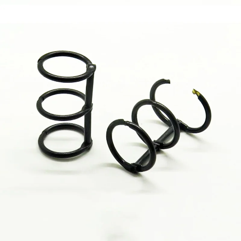 

10pcs Black Metal Loose Leaf Notebook Binder 3 Rings Binding Clip