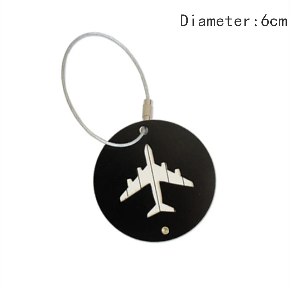

Aluminium Alloy Luggage Tags Baggage Name Tags Suitcase Address Label Holder Travel Accessories Label ID Address