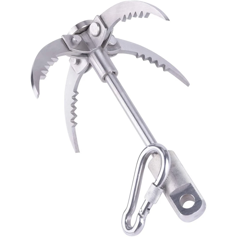 

Grappling Hook Folding 4 Claws Stainless Steel Hook for Grappling Hook for Fishing Camping Outdoor Survival Gear