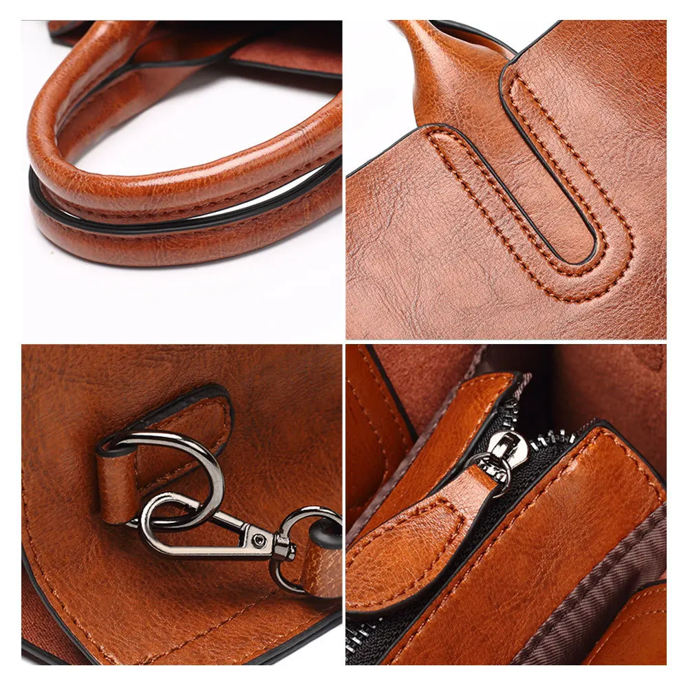 Винтажная однотонная женская сумка тоут роскошные сумки мессенджеры из