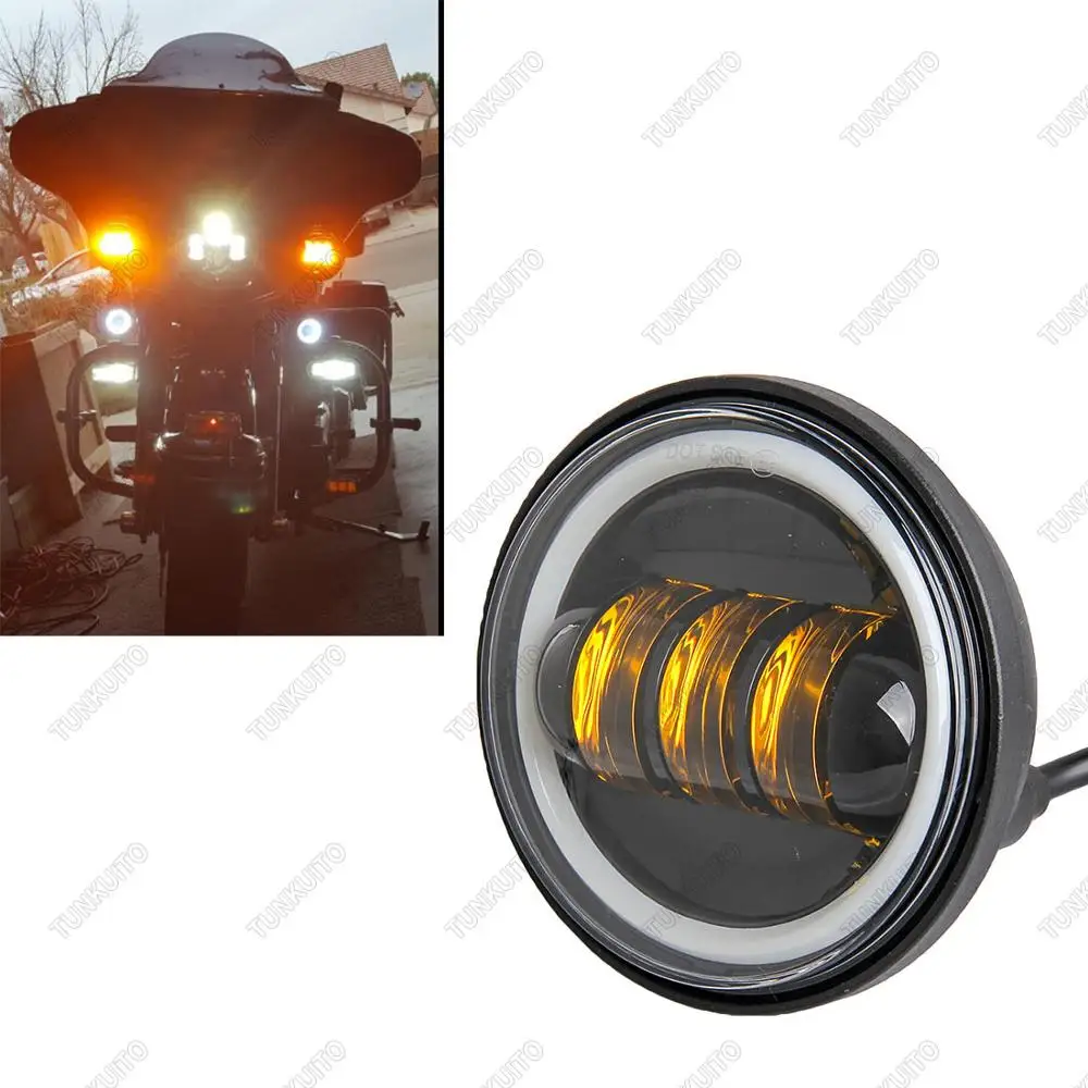 Комплект из 2 предметов черный 4-1/2 &quot4 5 дюймов светодиодный туман светильник