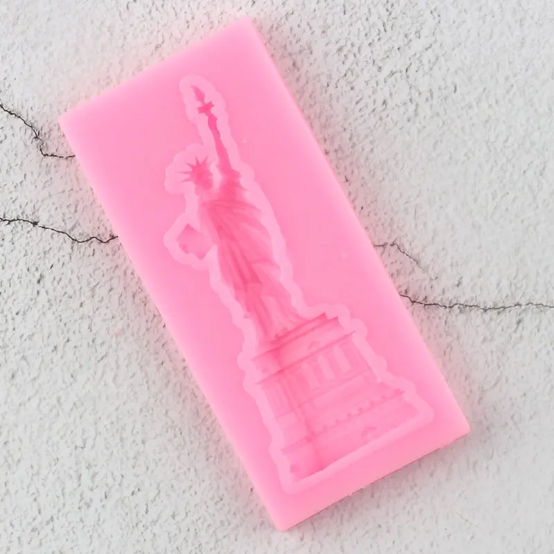 Sugarcraft Statue of Liberty Silicone Molds Cake Decorating Tools Border Fondant Mold Candy Clay Chocolate Gumpaste Moulds | Дом и сад
