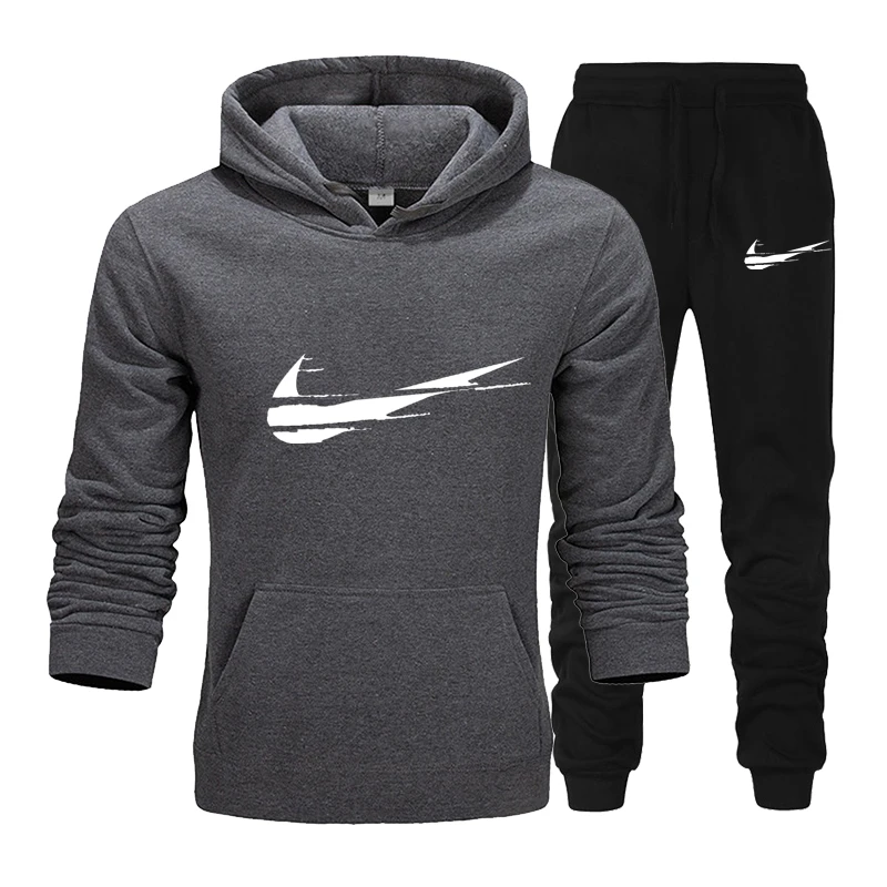 

Autumn new men hoodie suit + pants Harajuku casual sport men / women sports shirt tracksuit 2021 brand sportswear