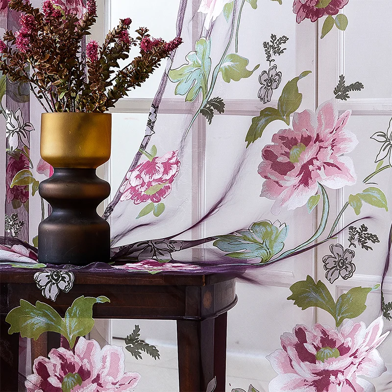 Роскошные прозрачные шторы для гостиной спальни кухни тюль окон вуаль пряжа