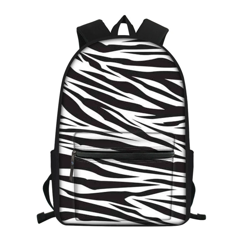 Школьный рюкзак с принтом зебры для девочек и мальчиков-подростков