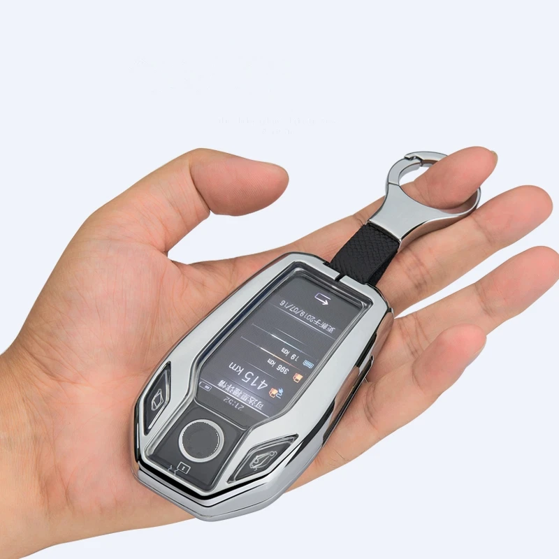 Автомобильный Гальванизированный сплав чехол для ключей кольцо BMW 2018 730i 740i 750i 7