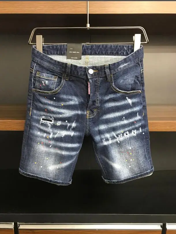 

2021 новые дизайнерские короткие джинсы DSQUARED2, джинсы, байкерские джинсы, мужские рваные джинсы COOLGUY D2, джинсы DSQ2, мужские брюки 9813-1