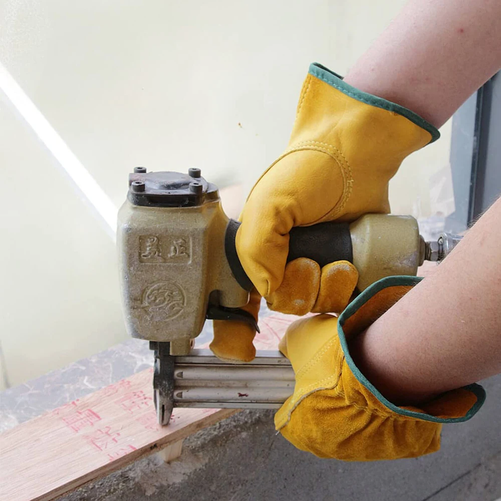 Перчатки OZERO из воловьей кожи на весь палец защитные перчатки для безопасности