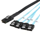 Кабель Sas Sata Mini-SAS SFF-8087 к 4 SATA кабель Mini SAS 4i SFF8087 36P к 4 SATA 7P кабель 12 Гбитс 50 см данные жесткого диска 0,5 м 1 м
