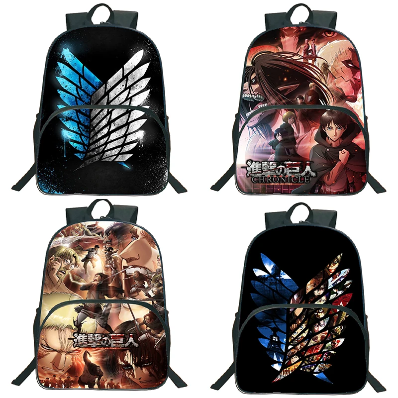 Высококачественный рюкзак атака на Титанов ранец для студентов с аниме школьная