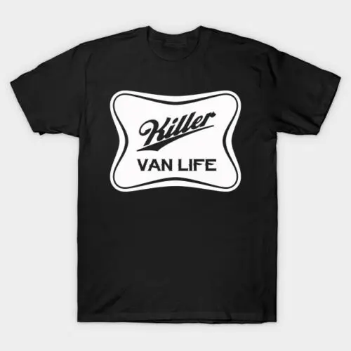 Killer Van Life it Mueller Time черная футболка с логотипом унисекс S-3XL | Мужская одежда