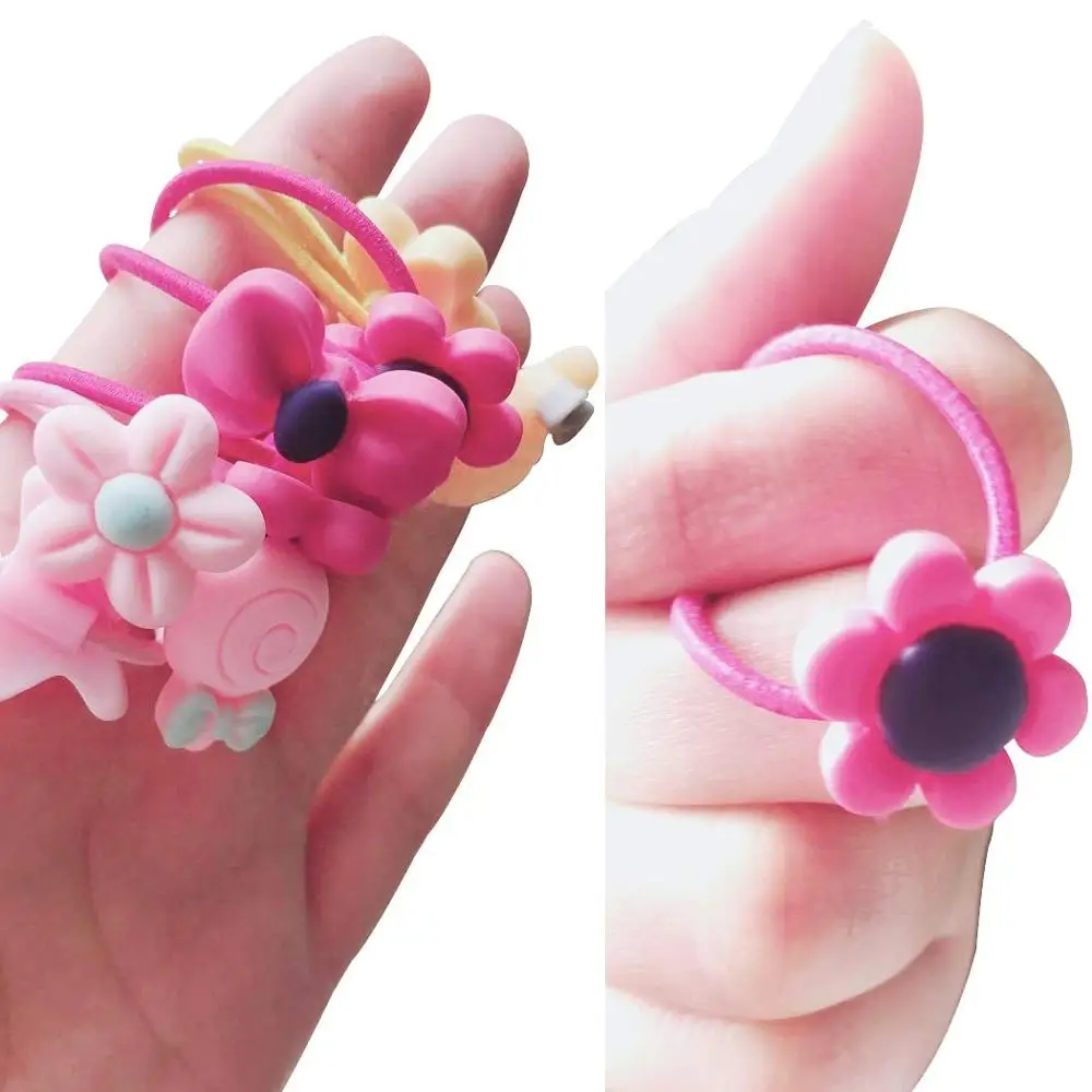 2 шт. эластичная резинка для волос конский хвост милая цветная шапка в форме