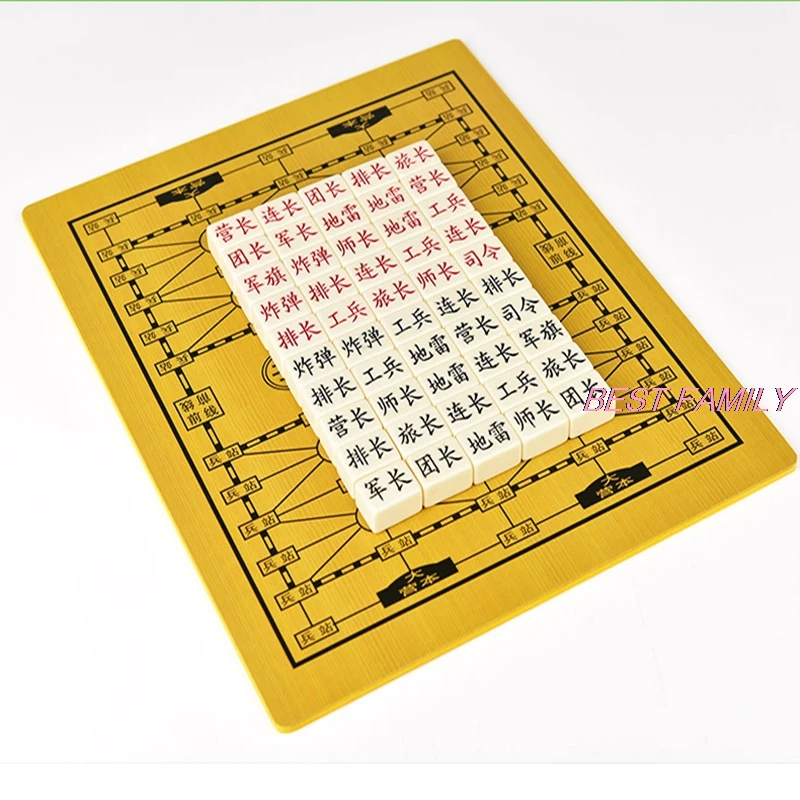 Classic Land Battle Chess War Game Junqi Backgammon Army Combat Kriegspiel Child Puzzle PU or Plastic Chessboard P06 | Спорт и
