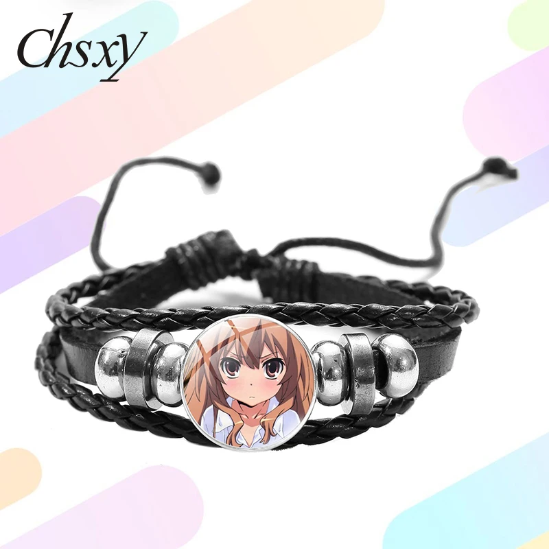 CHSXY TIGER×DRAGON! Браслет с анимэ Toradora! Айсака модным принтом стекло время жемчужный