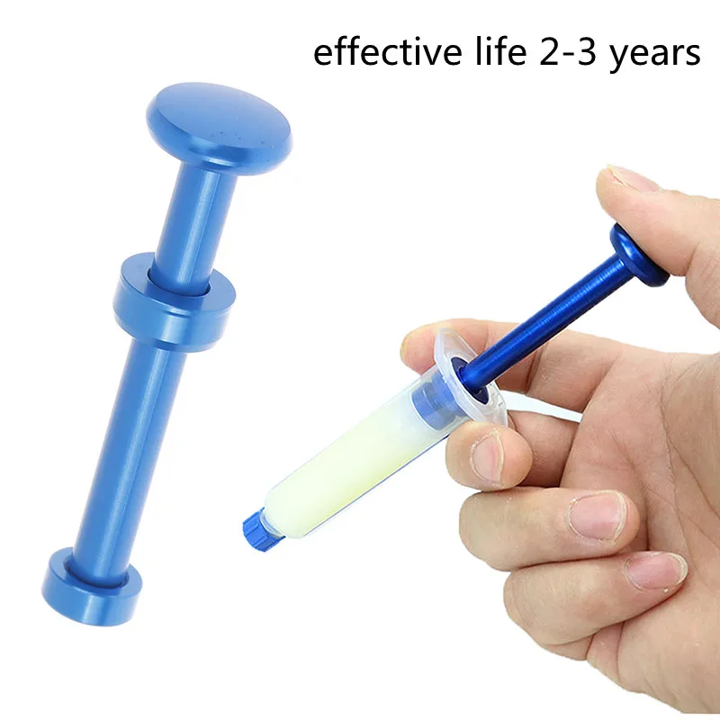 

Aluminum Alloy Tube Piston Solder Paste Flux Booster Manual Syringe Plunger Dispenser Propulsion Tool for Computer Phone Repair