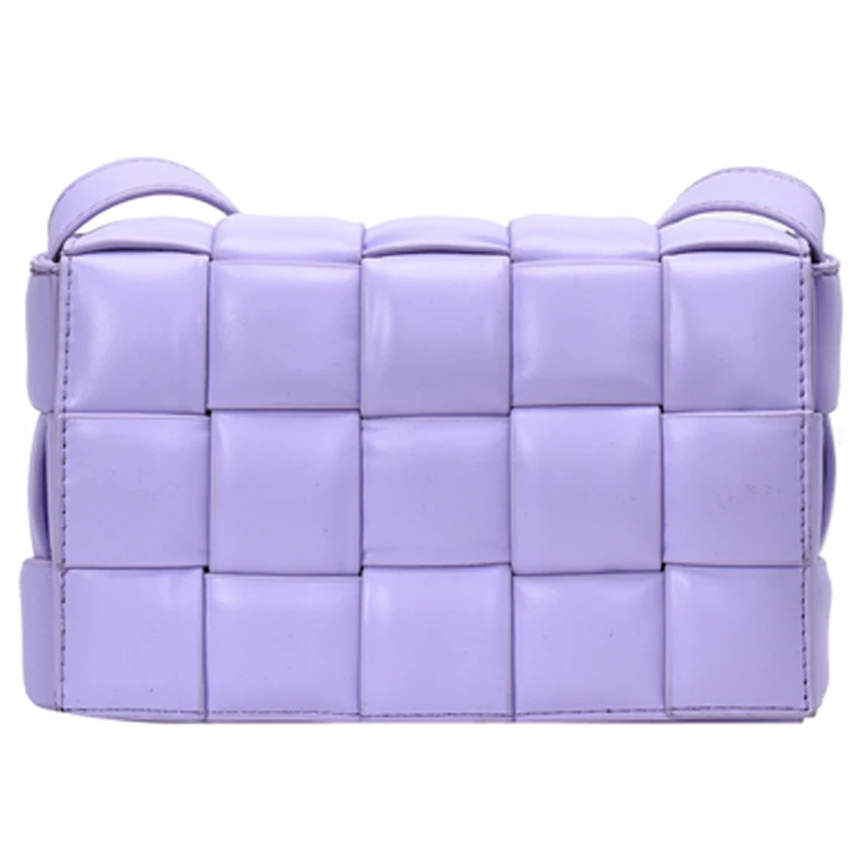 

2020 Solid Color PU Leather Weave Crossbody Bags For Women Shoulder Bag Female Handbags and Purses Lady Travel Bag clutches