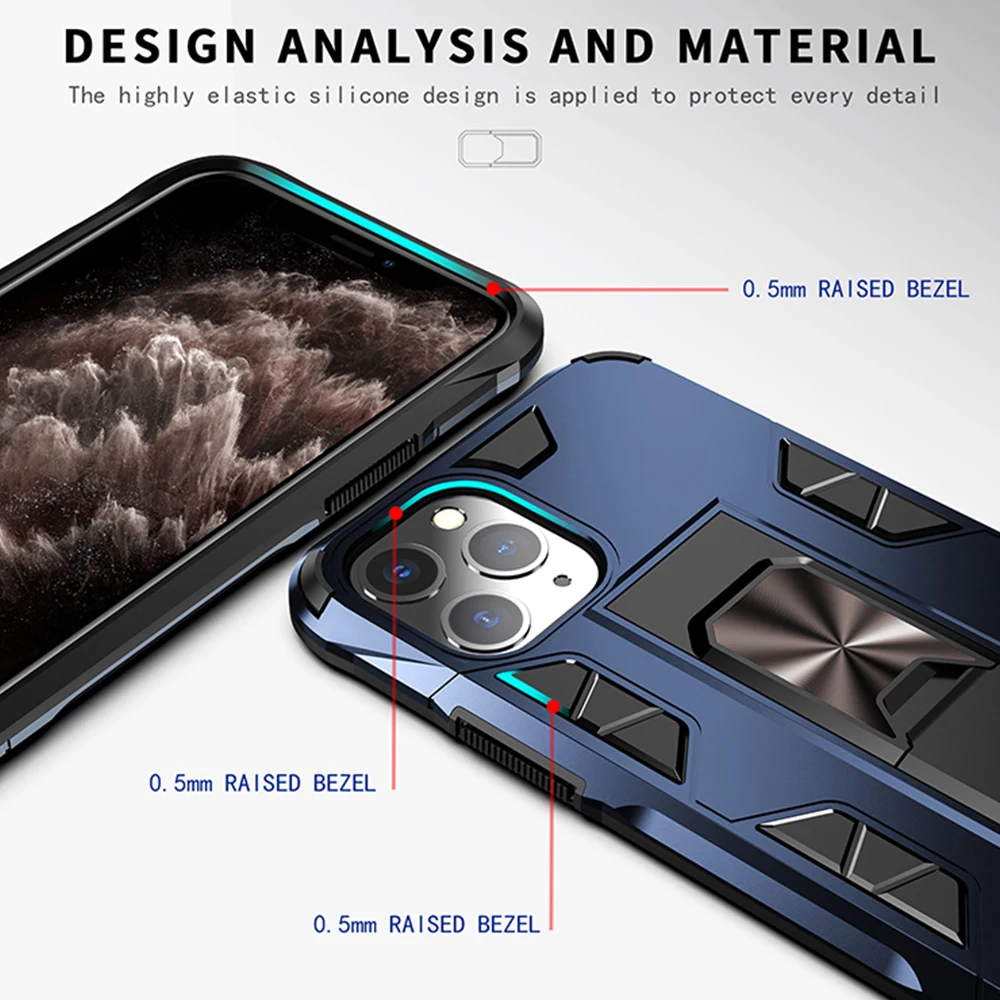 Защитный противоударный чехол для телефона Apple iPhone 12 11 Pro Max i X XR XS 8 7 6S 6 Plus