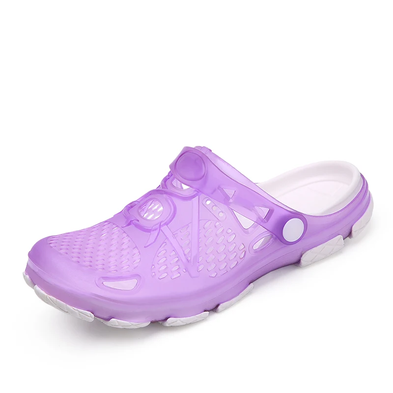

2020 blue Clogs Women Sandals Shoe EVA Lightweight Unisex Colorful Shoes Outdoor Wading Summer Beach Sandles