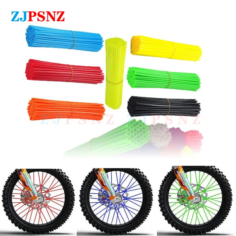 

17cm Motorcycles Scooter Wheel Rim Spoke Protector Wraps Rims Skin Trim Covers Pipe For Motocross Bicycle e-Bike Cool Accessorie