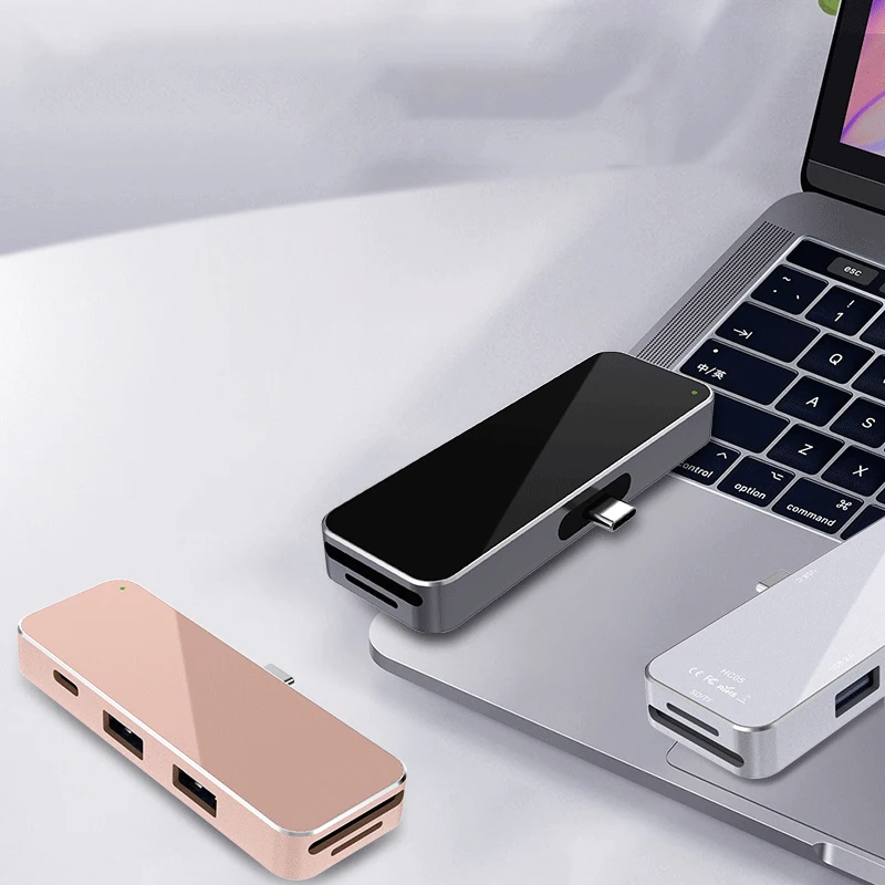 Док станция Type c с портом Sup s PD Быстрая зарядка 6 в 1 3 порт USB 0 usb хаб для окон Android MACOS