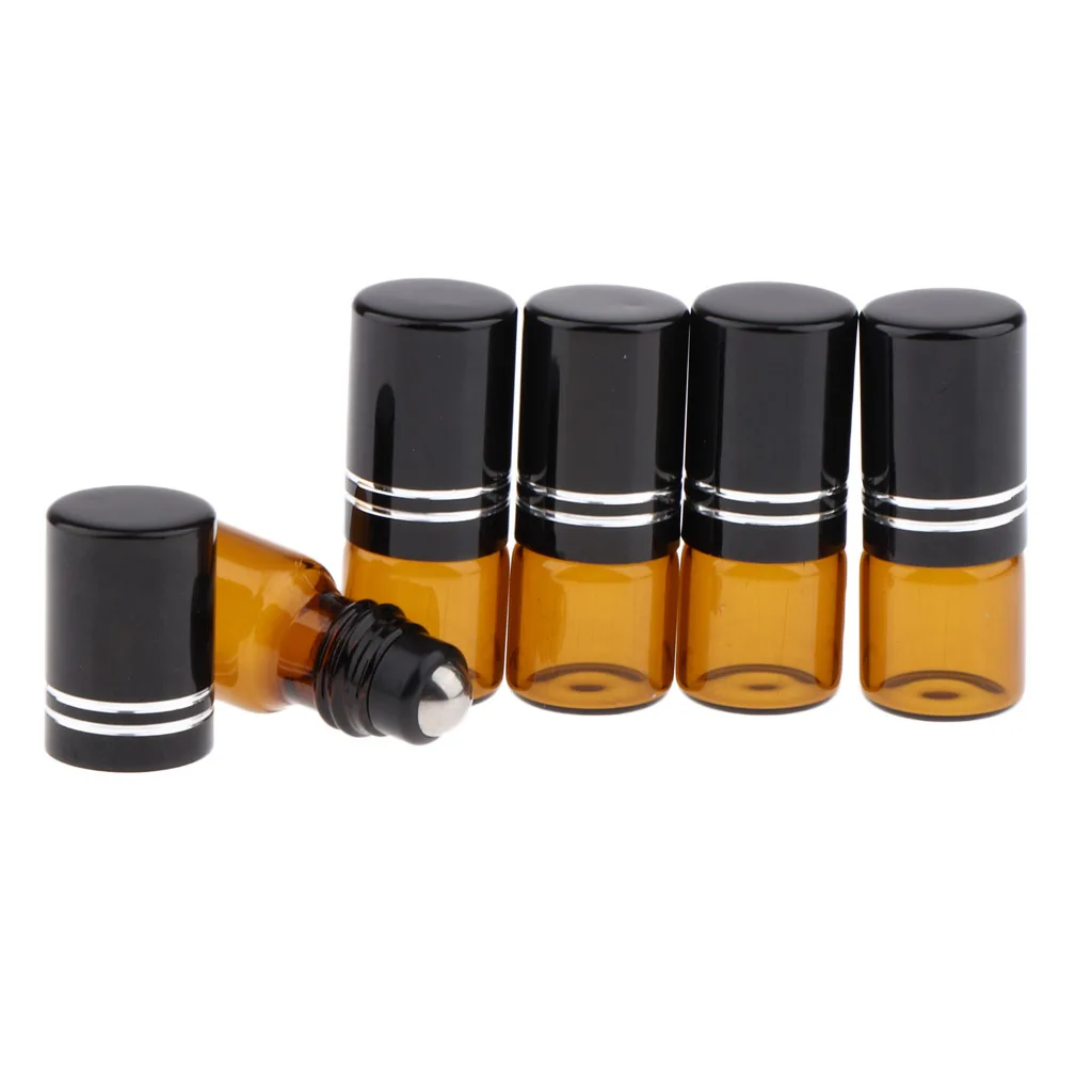 

5 Pcs 2ml Roll on Bottle Empty Small Roll-on Roll-on for Filling, Glass Container