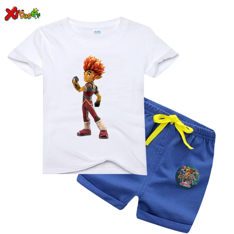 Детский комплект одежды для мальчиков 2020 летняя мультяшная детская футболка