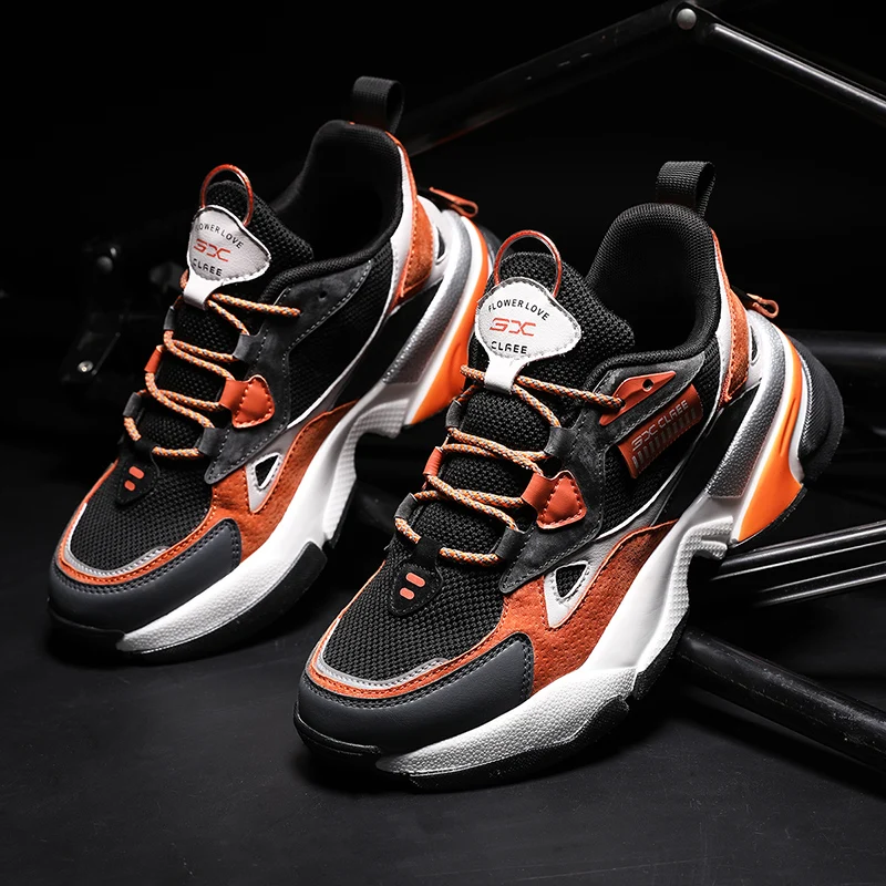 

Brand Men's Casual Shoes Autumn Fashion Sneakers Men Comfortable Breathable Men Platform Shoes Chunky Trainers Zapatos De Hombre