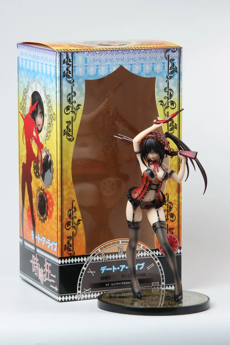 soft body in box Дата живого кошмара Kurumi Tokisak Alphamax MOON amiami сексуальная фигурка для девочек японское аниме фигурки для взрослых игрушки Аниме - Цвет: soft body in box