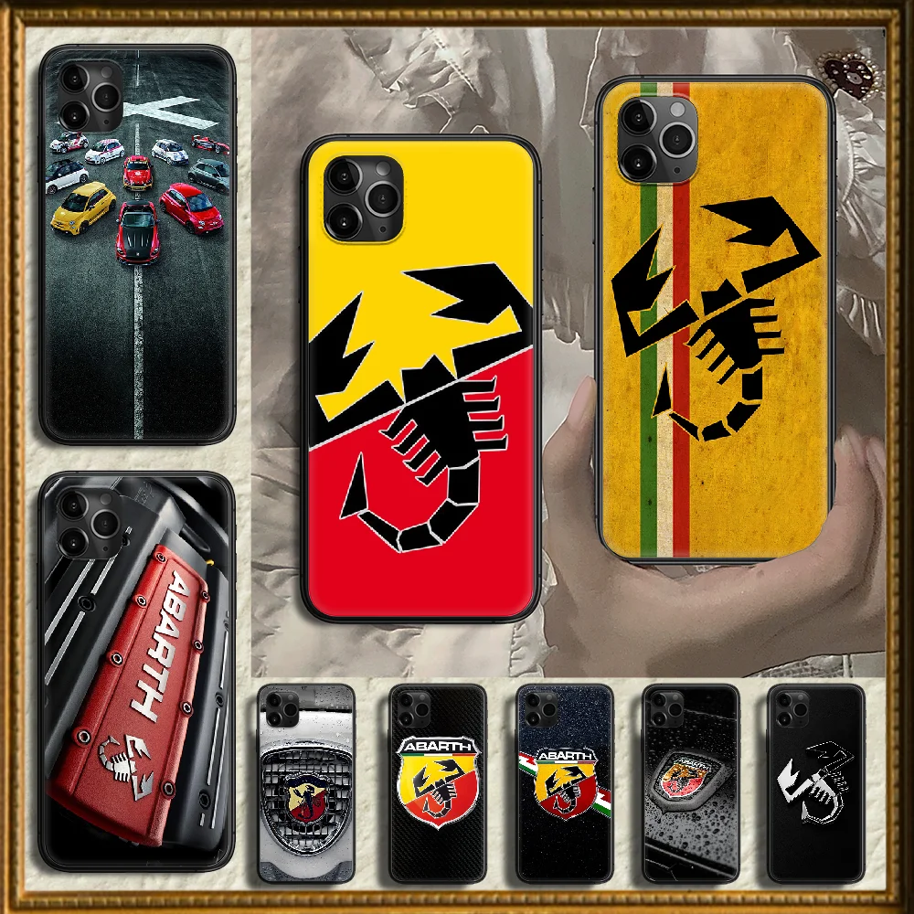 Чехол с логотипом итальянского спортивного автомобиля abarth чехол для телефона