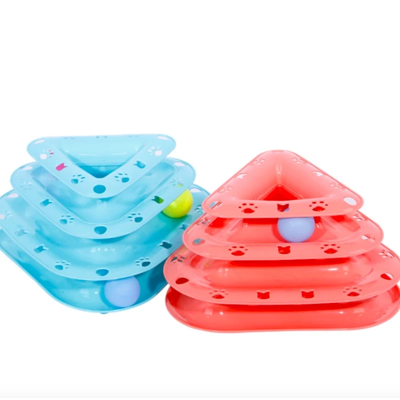 Три уровня питомец собака кошка игрушка башня треков диска Кот интеллект