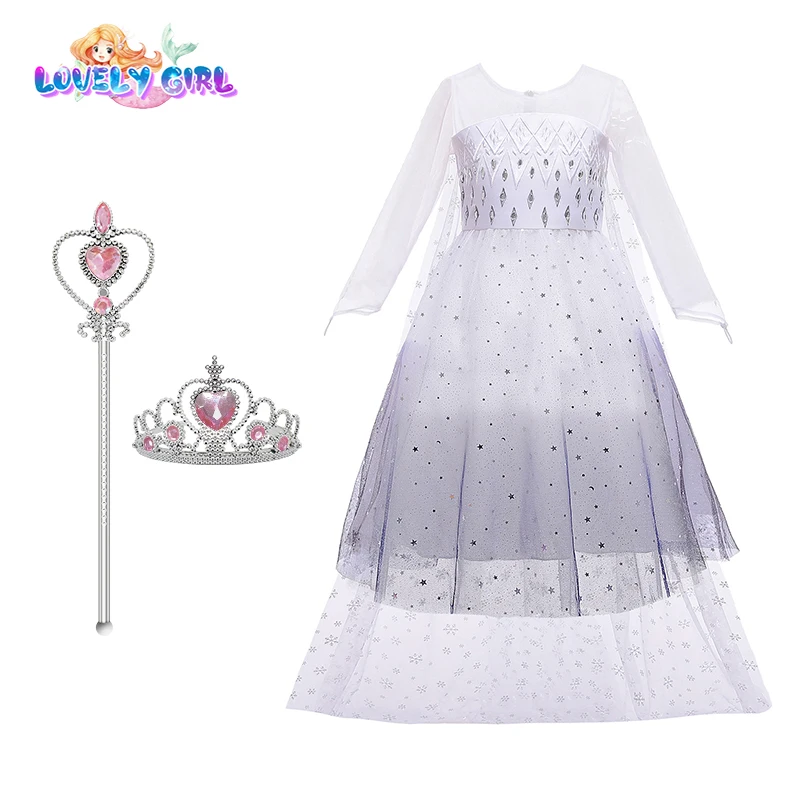 

Dress for Girls Kids Birthday Party Dresses Comfortable Elsa Cosplay Costume Halloween Christmas Xmas Easter Carnival Clothing