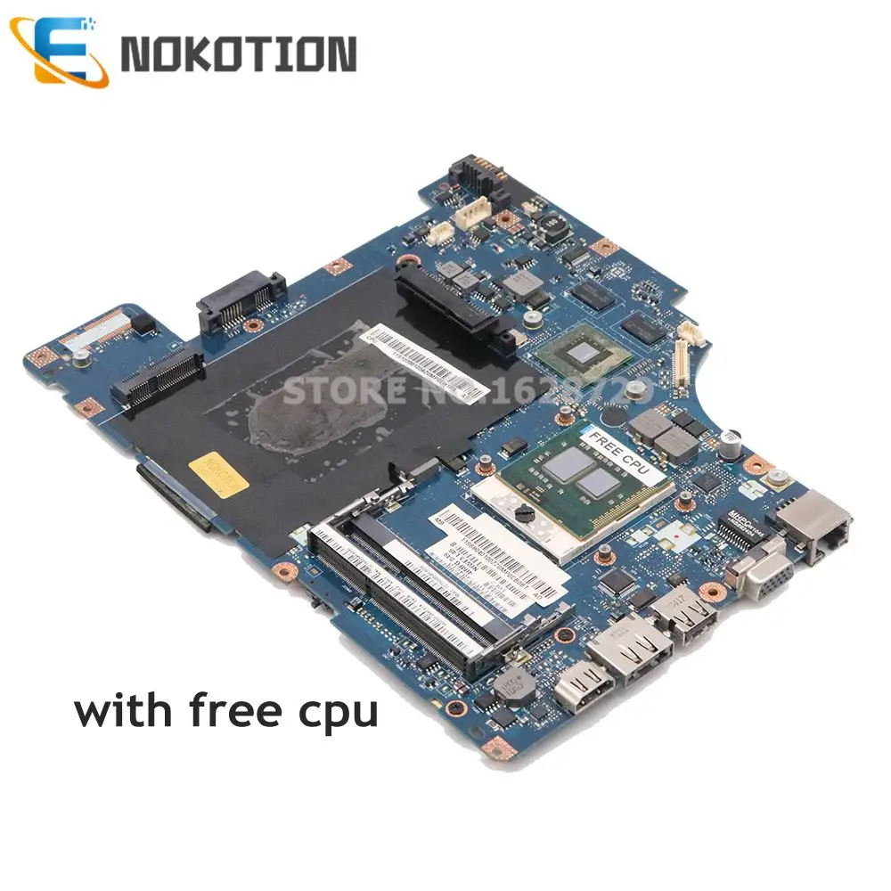 NOKOTION NIWE1 LA-5751P материнская плата для ноутбука lenovo G460 HM55 DDR3 Geforce 310M GPU Бесплатный процессор полностью протестирован