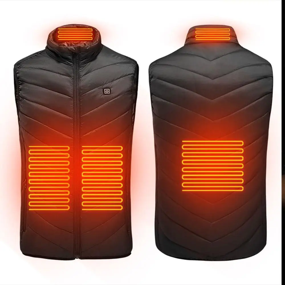 

sleeveless heating warm vest three-speed control temperature Maximum temperature 45°C outdoor camping hiking golf 4P