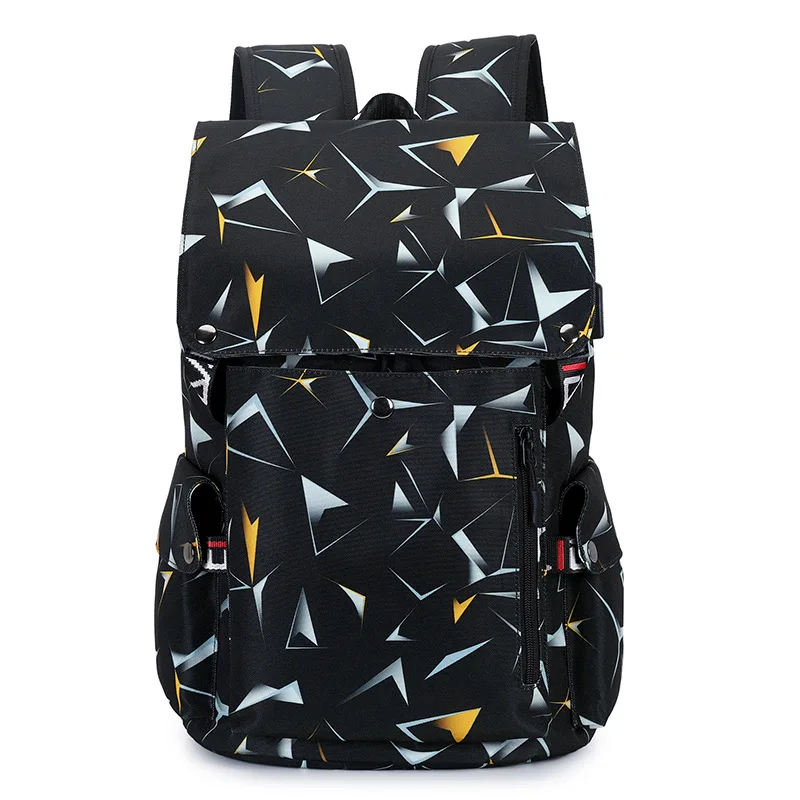 

Small Backpack Men Oxford 2021USB Male High School Student Softback Schoolbag Crossbody Waterproof Computer Travel Backpack