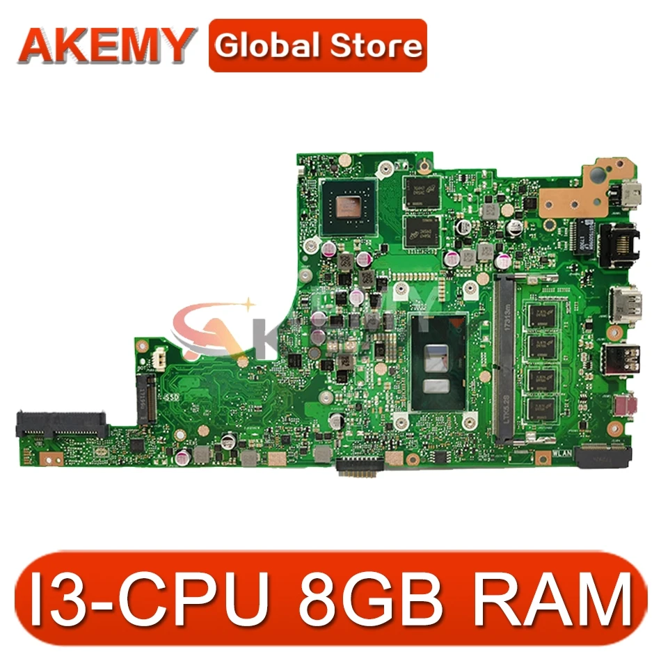 

Akemy X405UQ для ASUS X405U X405UN X405UR X405URR X405URP X405UQ X405UF Laotop материнская плата X405UQ материнская плата W/ I3-CPU 8 ГБ ОЗУ
