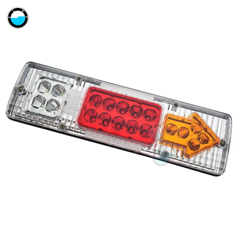 1 pcs 12V 12 V/24 V светодиодный задний фонарь грузовик светильник задние фонари заднего хода для прицепов указатель поворота Предупреждение светильник грузовик каравана Стоп задний индикатор светильник - Цвет: 1 pcs 12V