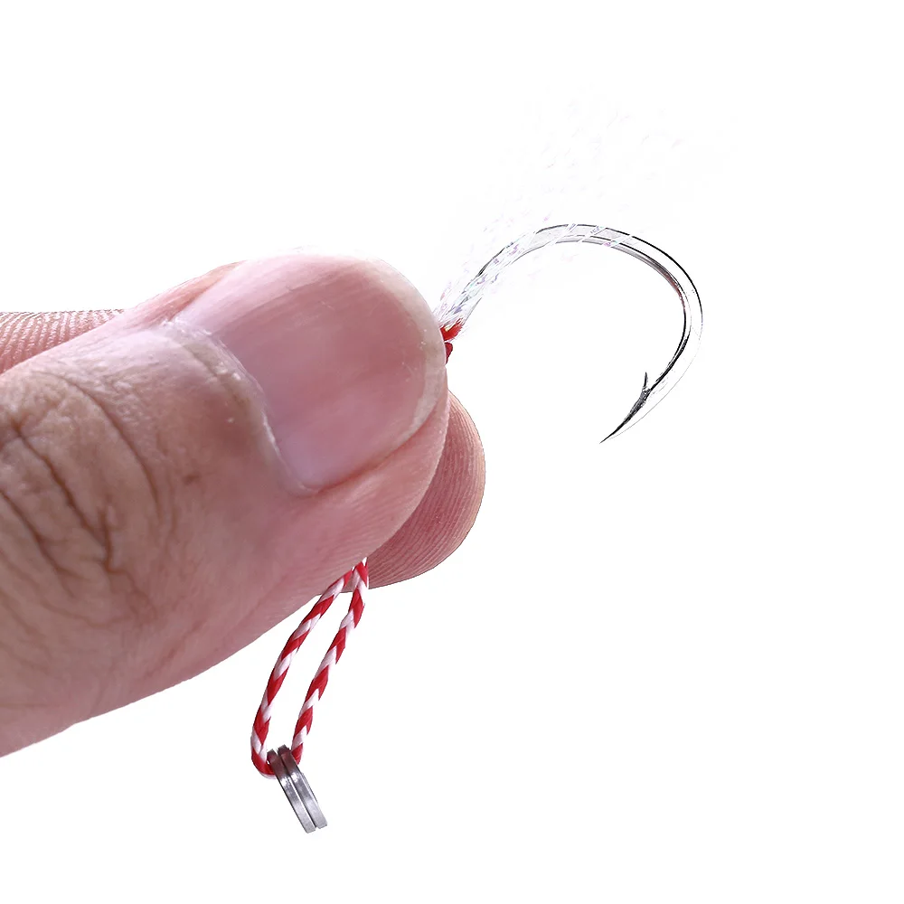 Lixada рыболовные крючки для ловли карпа 5 шт. вспомогательный крючок с леской и