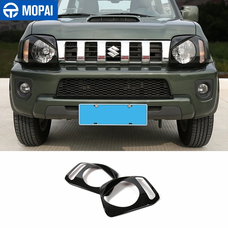 MOPAI колпаки лампы для Suzuki jimny ABS черный Автомобильный передний светильник крышка