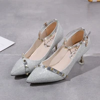 cresfimix mulheres de salto alto women sexy silver high quality stiletto heels for party lady golden high heel shoes a9823