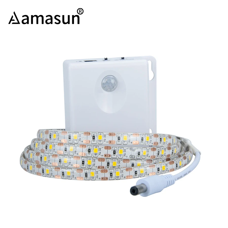 PIR сенсор Светодиодная лента беспроводные ночные огни светодиодное освещение