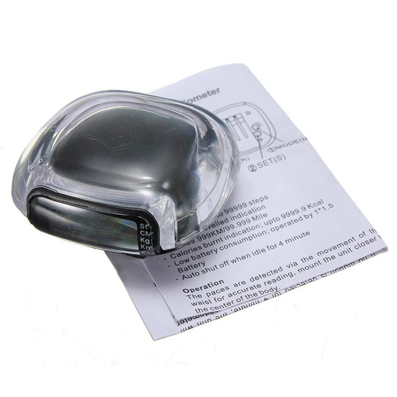 ЖК-цифровой мульти Peeter ходьбы Шаг Расстояние Счетчик калорий бег фитнес-черный |