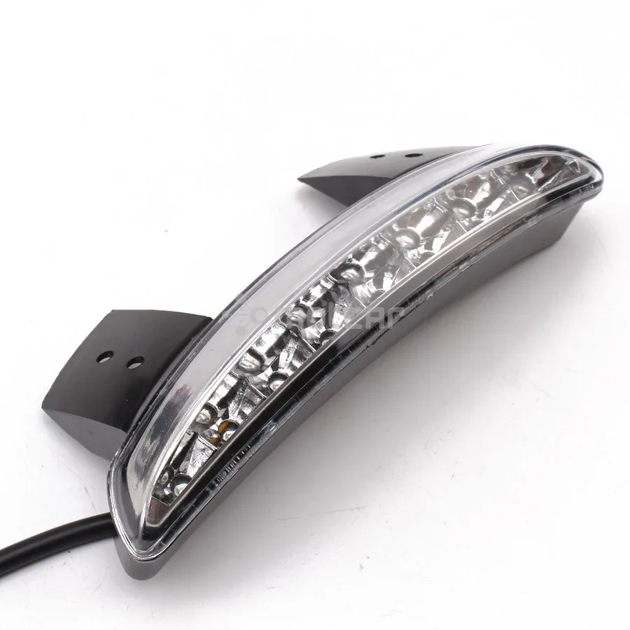 Прозрачный Для 2004-2013 Harley Sportster XL883 1200 48 пользовательское заднее крыло мотоцикла, светодиодный задний фонарь+ светильник указателя поворота, дымовые/прозрачные линзы - Цвет: Прозрачный