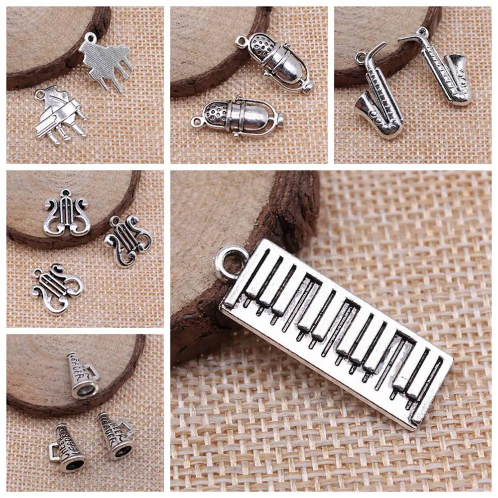 

Charms For Jewelry Making Kit Pendant Diy Jewelry Accessories Musical Instrument Charms